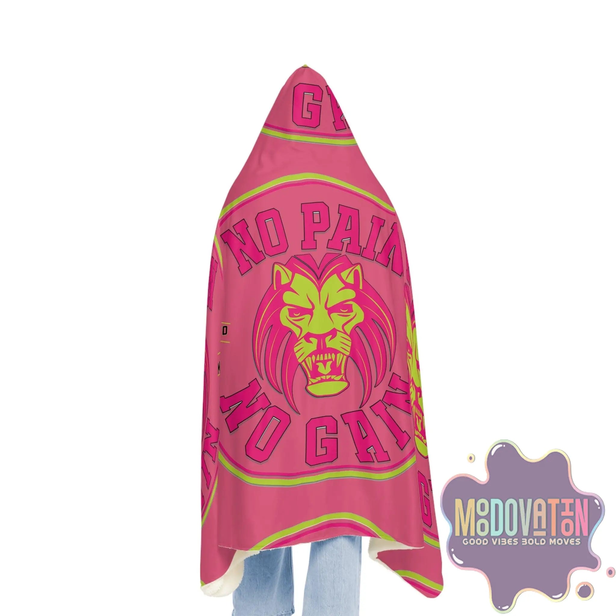 No Pain No Gain Snuggle Blanket - Watermelon Pink - MOODOVATION