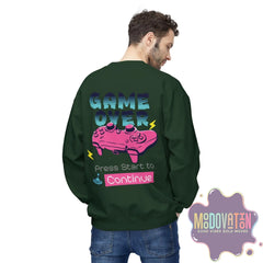 Game Over Unisex Midweight Crewneck Sweatshirt - MOODOVATION