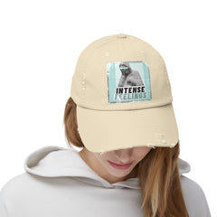 Intense Feelings - Cyan Print Vintage Distressed Hat