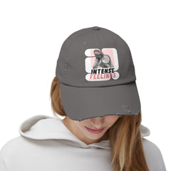 Intense Feelings - Pink Rose Print Vintage Distressed Hat