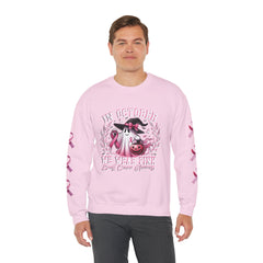 In October We Wear Pink – Breast Cancer Awareness Unisex Crewneck Sweatshirt