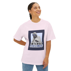 Intense Feelings – Navy Unisex Oversized Tee
