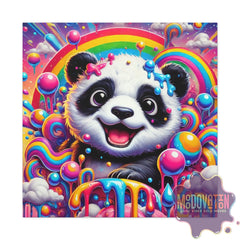 Drippy Delight Panda Matte Canvas - MOODOVATION