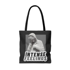 Intense Feelings Tote Bag - Grey Print