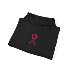 Pink Ribbon Awareness Hoodie, Unisex Sweatshirt for Fundraising, Breast Cancer Awareness Month, Inspirational Gift, Cozy Jumpsuit