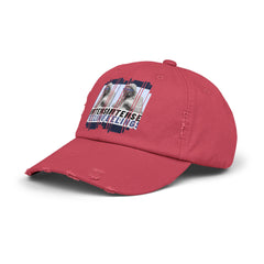 Intense Feelings - Navy Print Vintage Distressed Hat