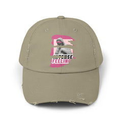 Intense Feelings - Pink Print Vintage Distressed Hat