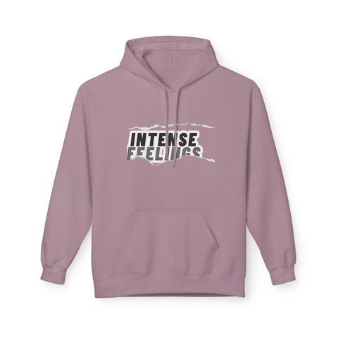Intense Feelings Unisex Midweight Hoodie - Grey Print