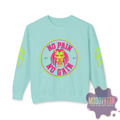 No Pain No Gain Unisex Lightweight Crewneck Sweatshirt - Spring Edition Moodovation