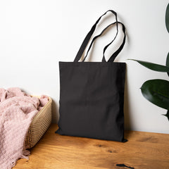 Breast Cancer Awareness Canvas Tote Bag – Courage, Strength & Faith Ribbon