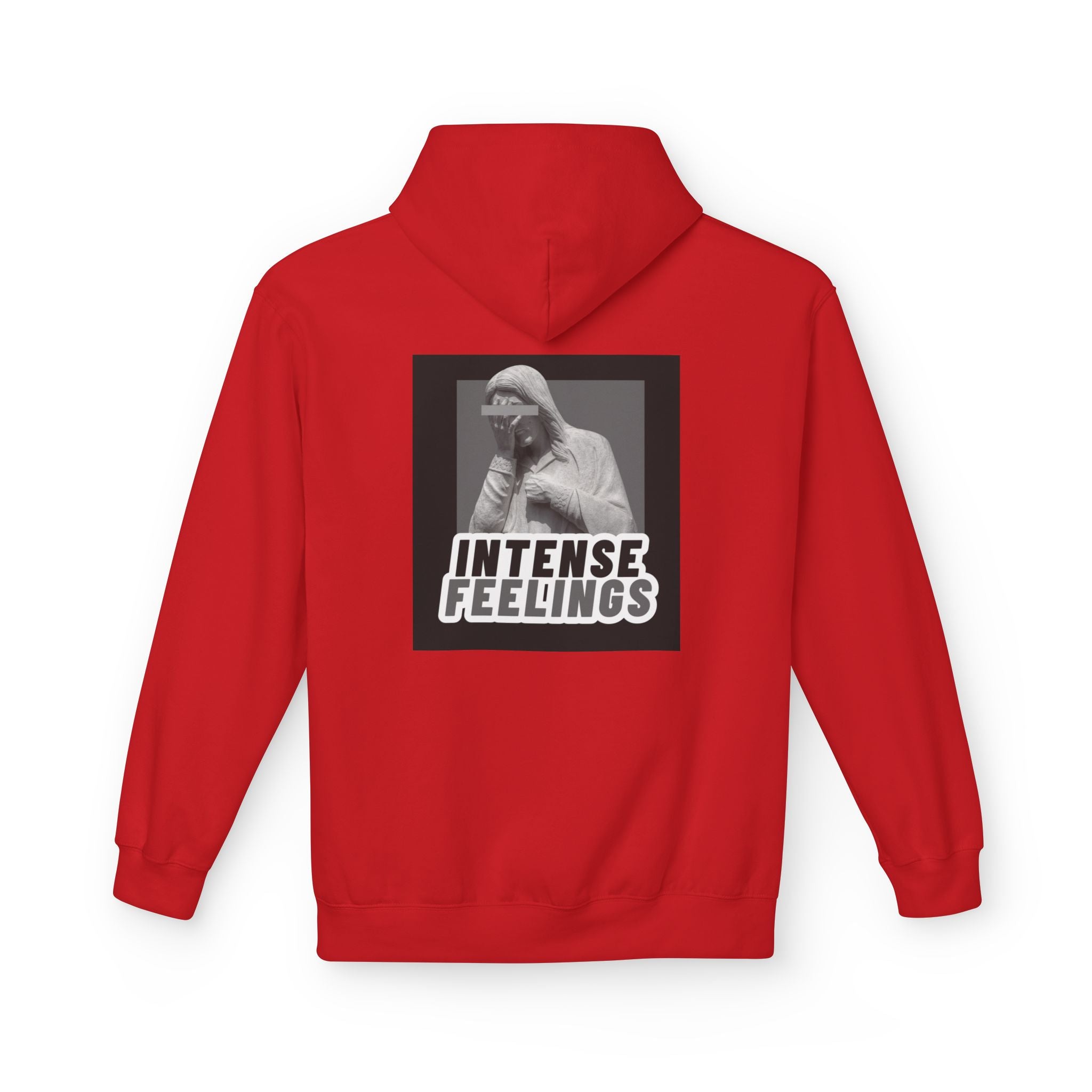 Intense Feelings Unisex Midweight Hoodie - Grey Print