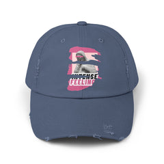Intense Feelings - Pink Print Vintage Distressed Hat