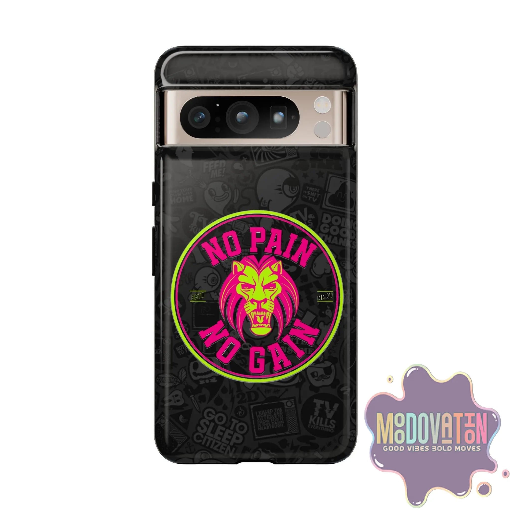 No Pain No Gain Phone Case - Black - MOODOVATION
