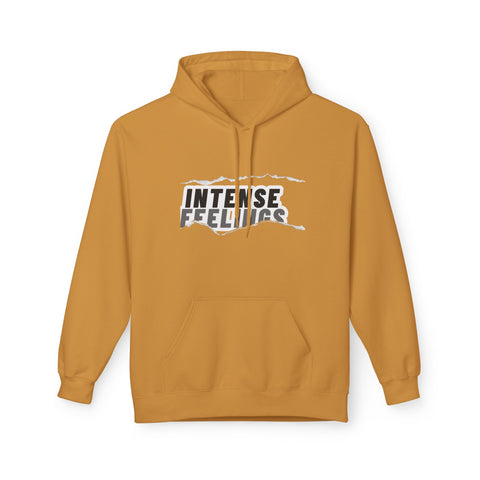 Intense Feelings Unisex Midweight Hoodie - Grey Print