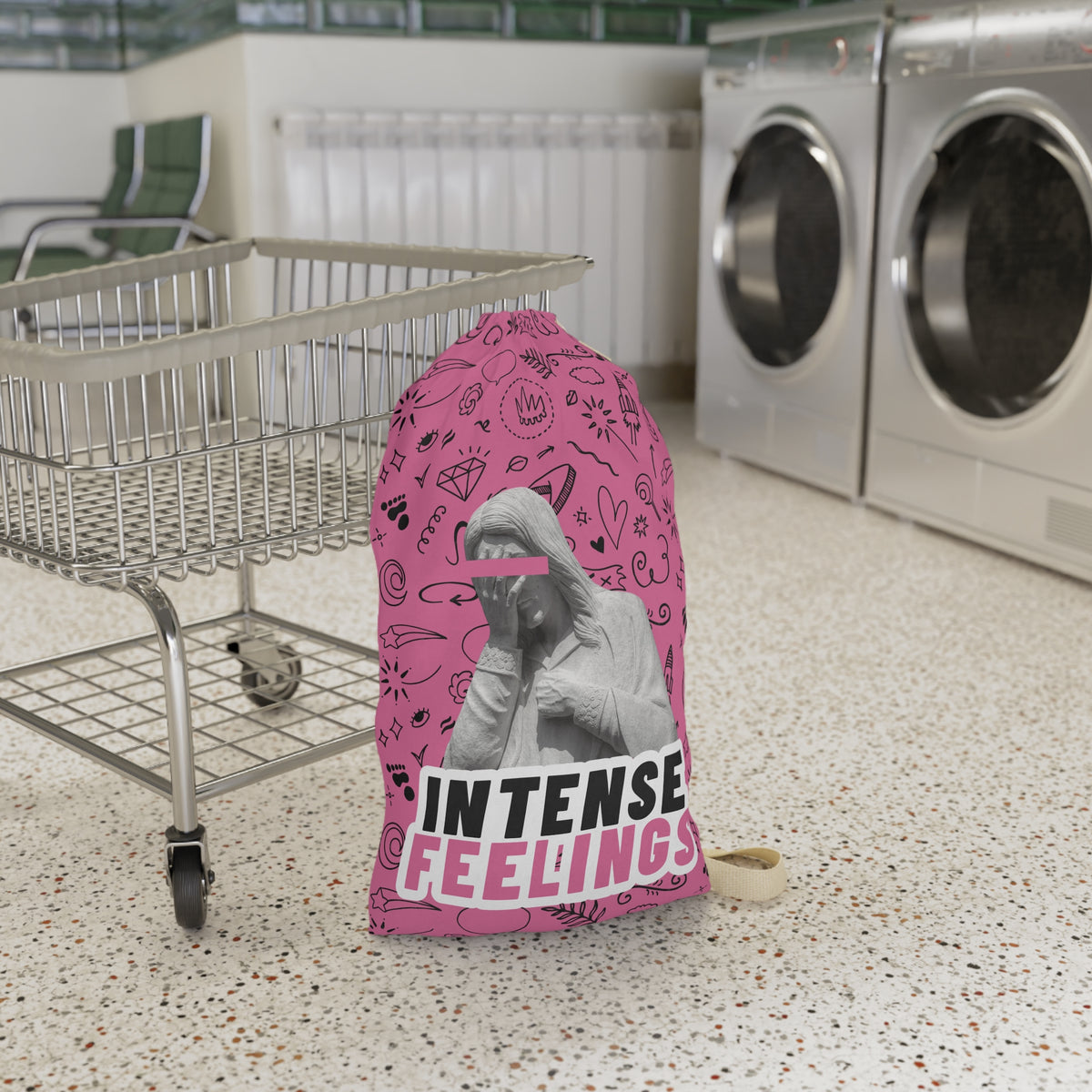 Intense Feelings - Pink Laundry Bag