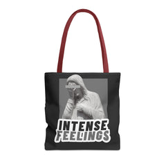 Intense Feelings Tote Bag - Grey Print