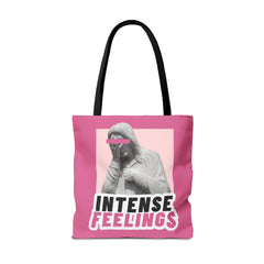Intense Feelings Tote Bag - Pink Print