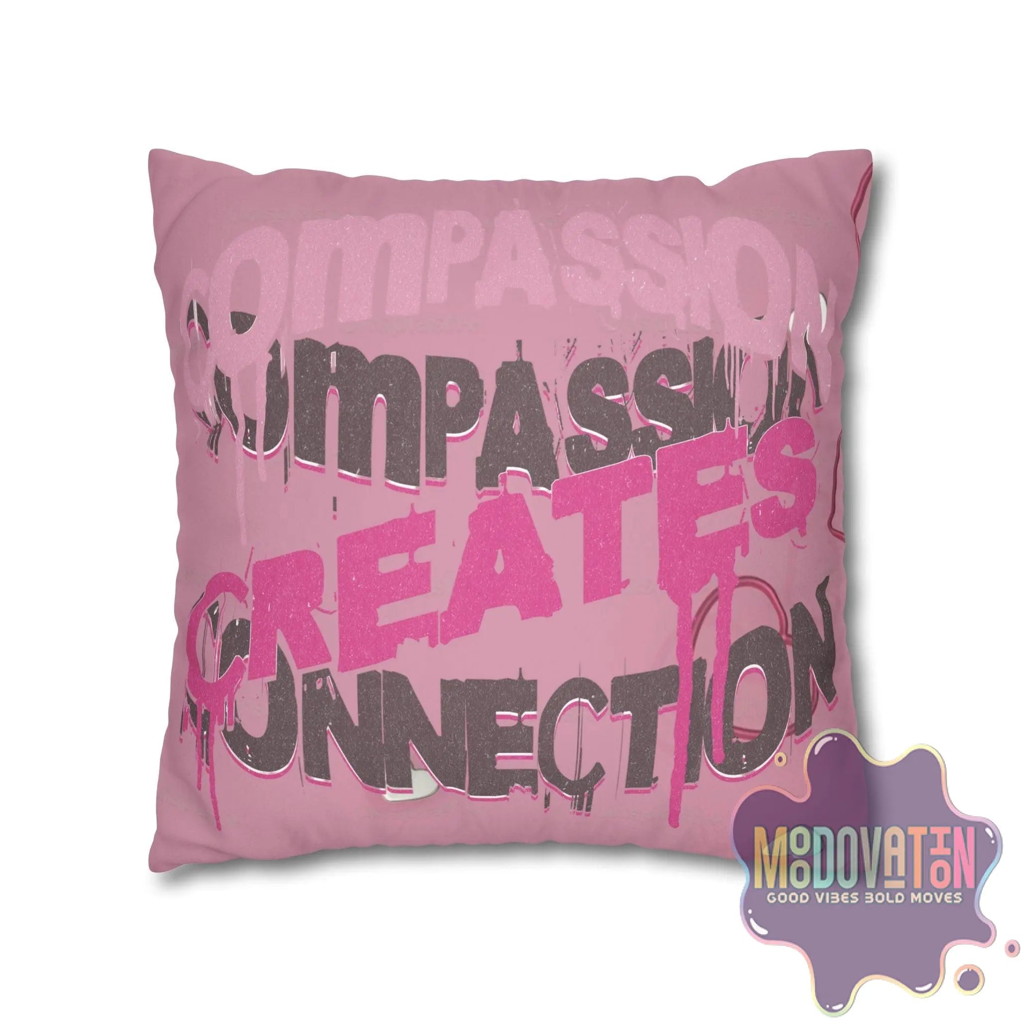 Compassion Faux Suede Square Pillowcase - MOODOVATION
