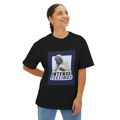 Intense Feelings – Navy Unisex Oversized Tee