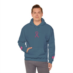 Pink Ribbon Awareness Hoodie, Unisex Sweatshirt for Fundraising, Breast Cancer Awareness Month, Inspirational Gift, Cozy Jumpsuit