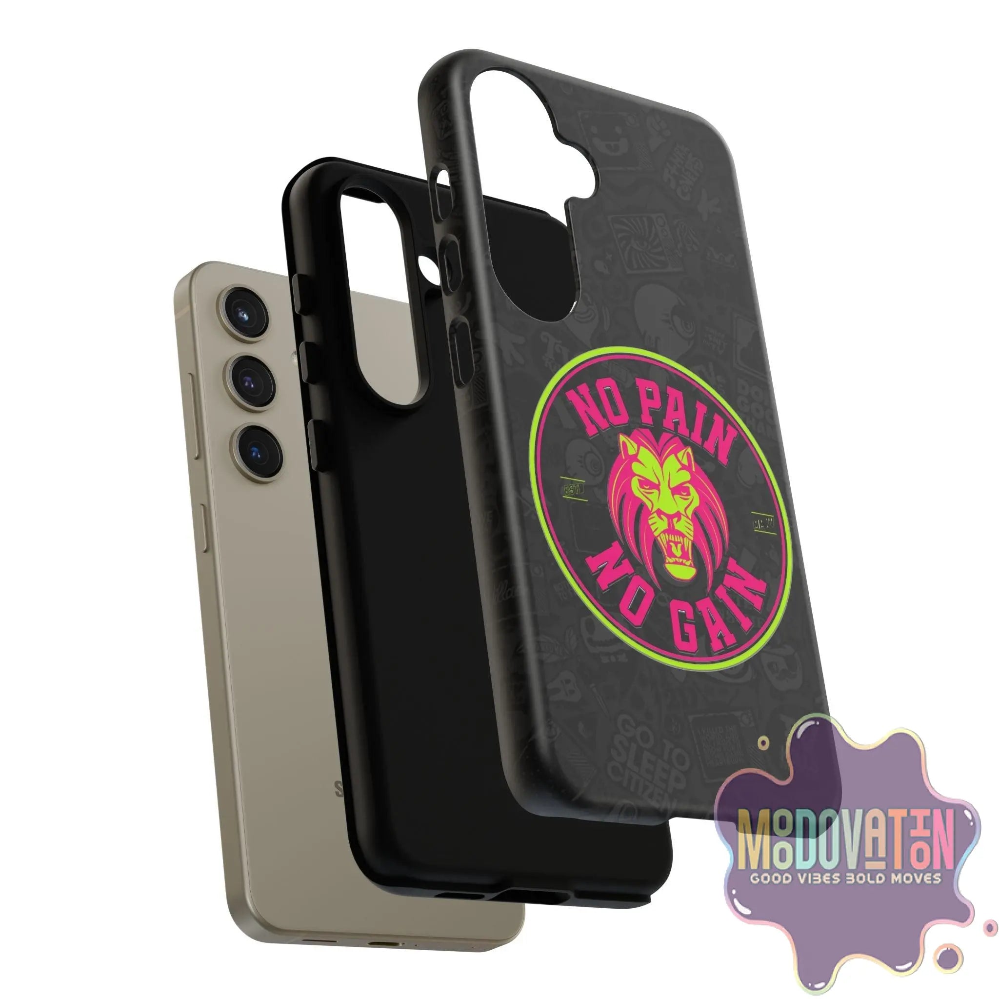 No Pain No Gain Phone Case - Black - MOODOVATION