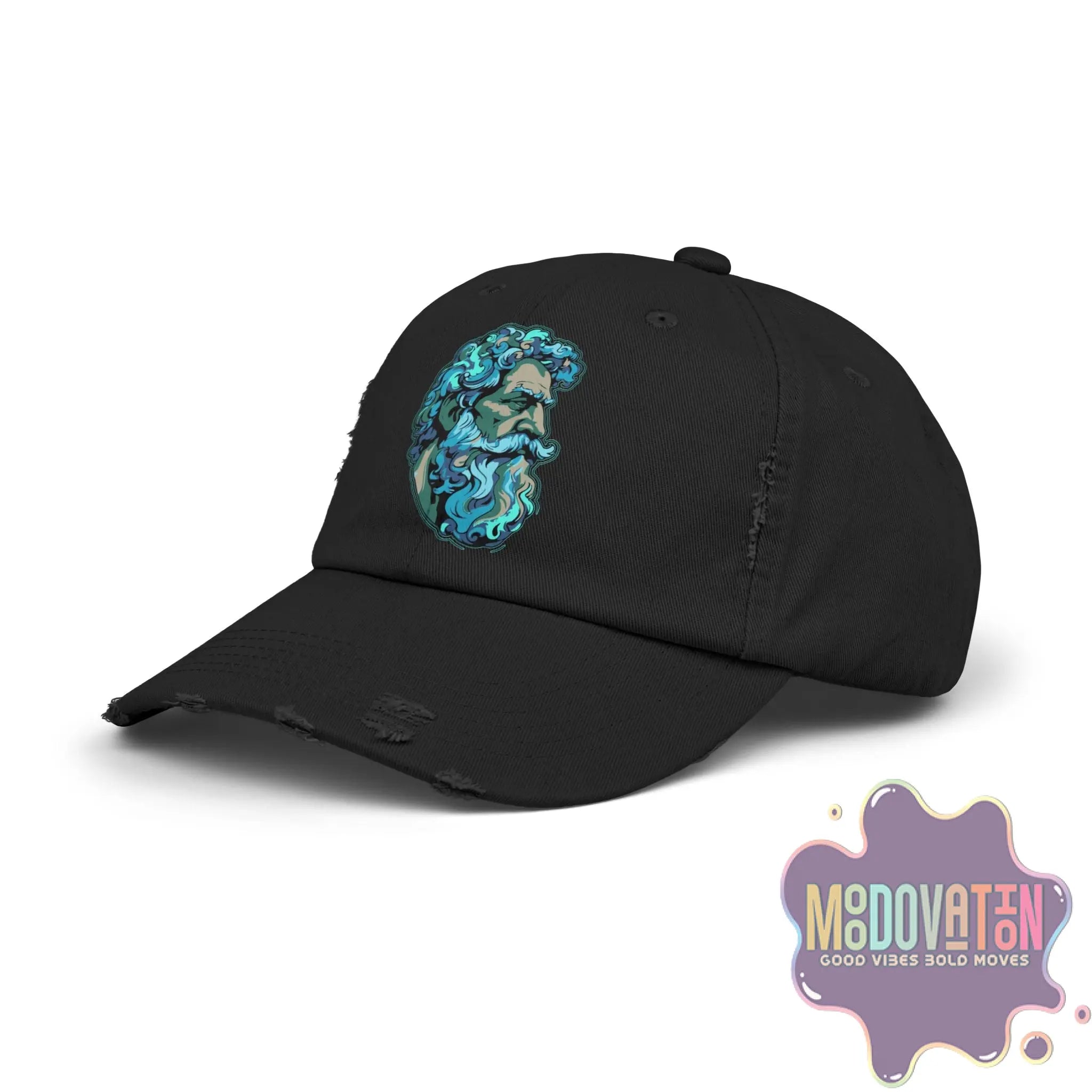 Marcus Aurelius Stoic - Unisex Distressed Vintage Hat - MOODOVATION