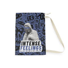 Intense Feelings - Navy Blue Laundry Bag