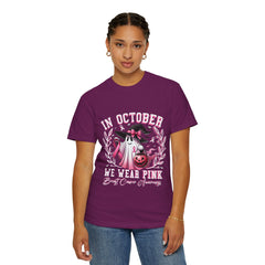 In October We Wear Pink – Breast Cancer Awareness Unisex T-Shirt