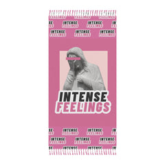 Intense Feelings - Pink Boho Beach Towel