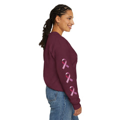In October We Wear Pink – Breast Cancer Awareness Unisex Crewneck Sweatshirt