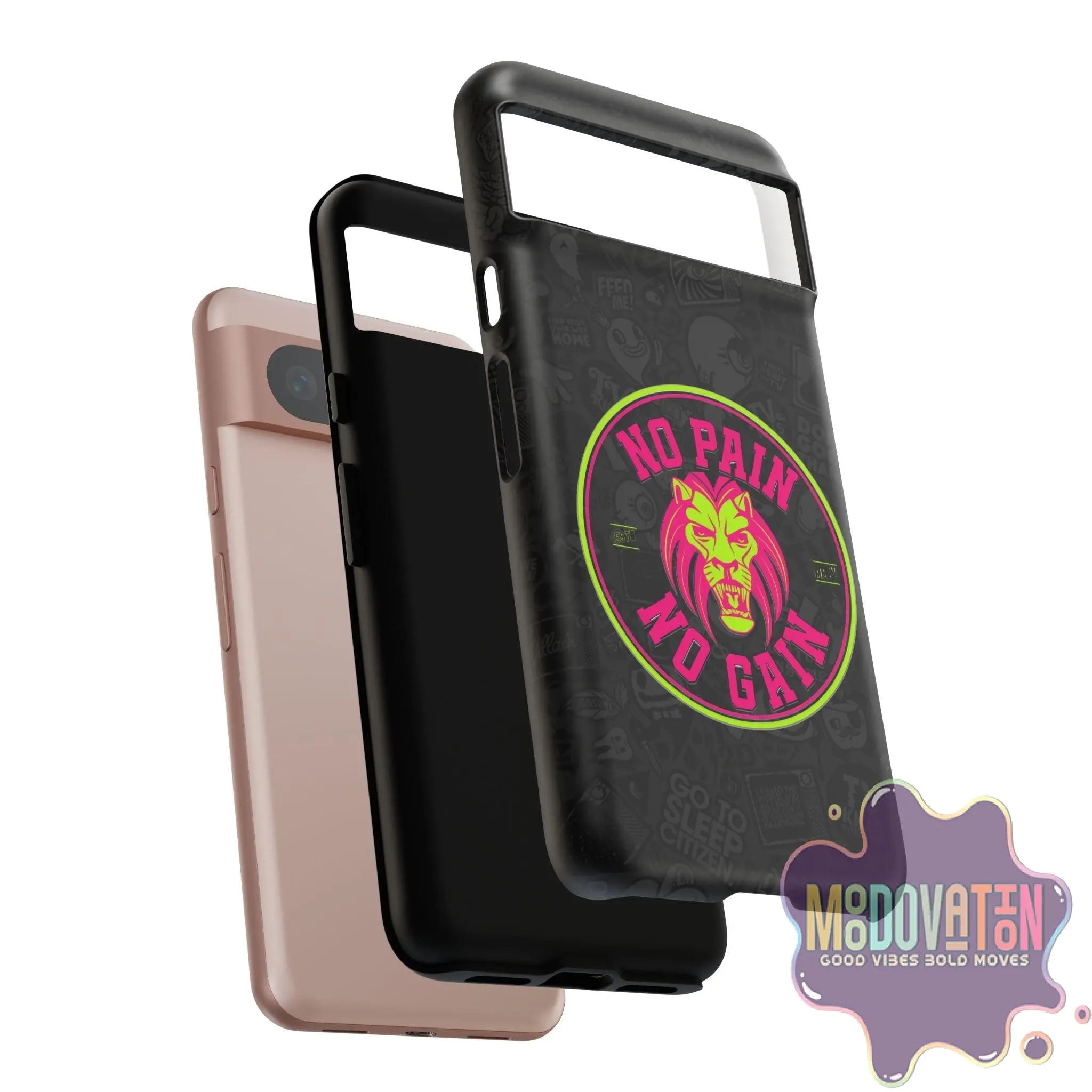 No Pain No Gain Phone Case - Black - MOODOVATION
