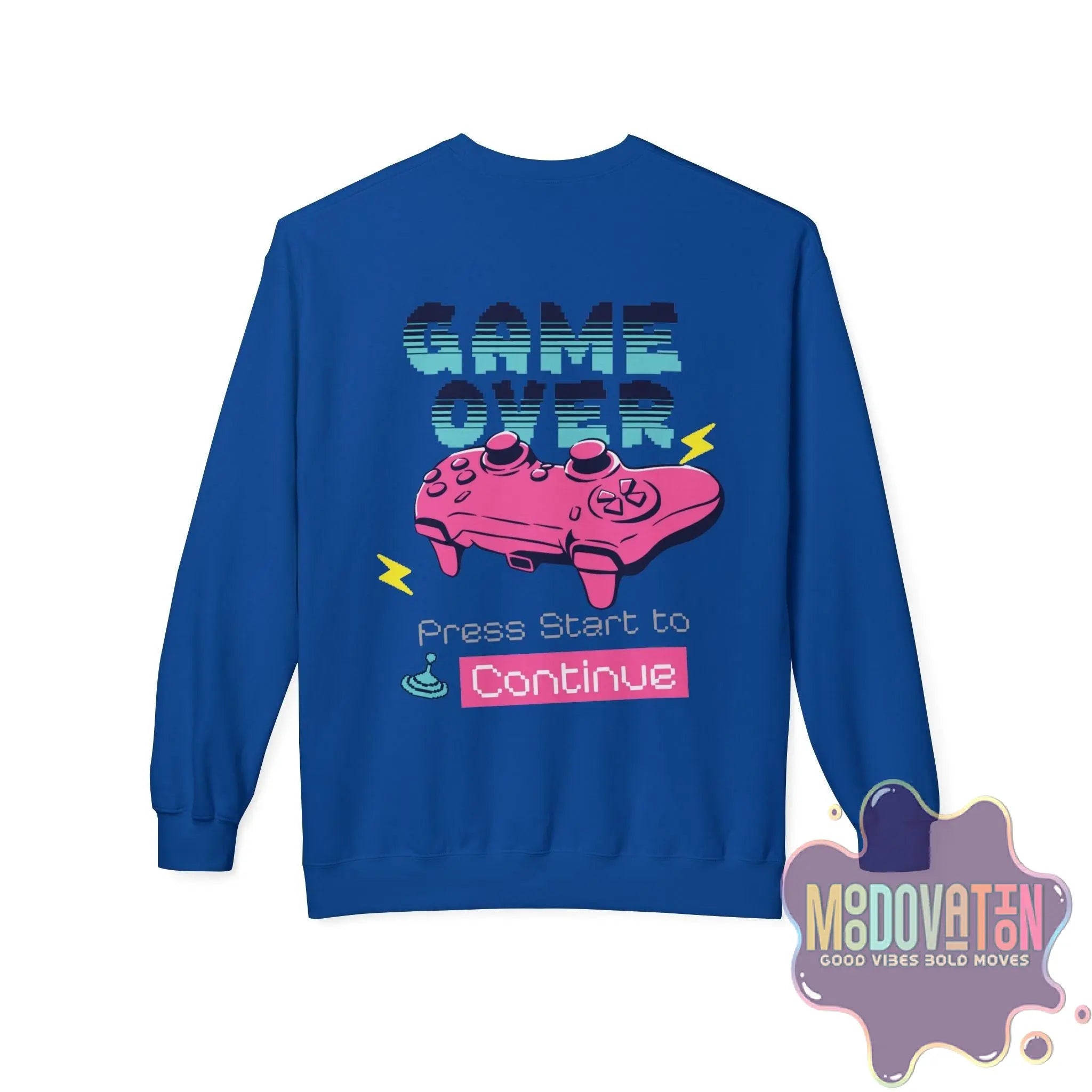 Game Over Unisex Midweight Crewneck Sweatshirt - MOODOVATION