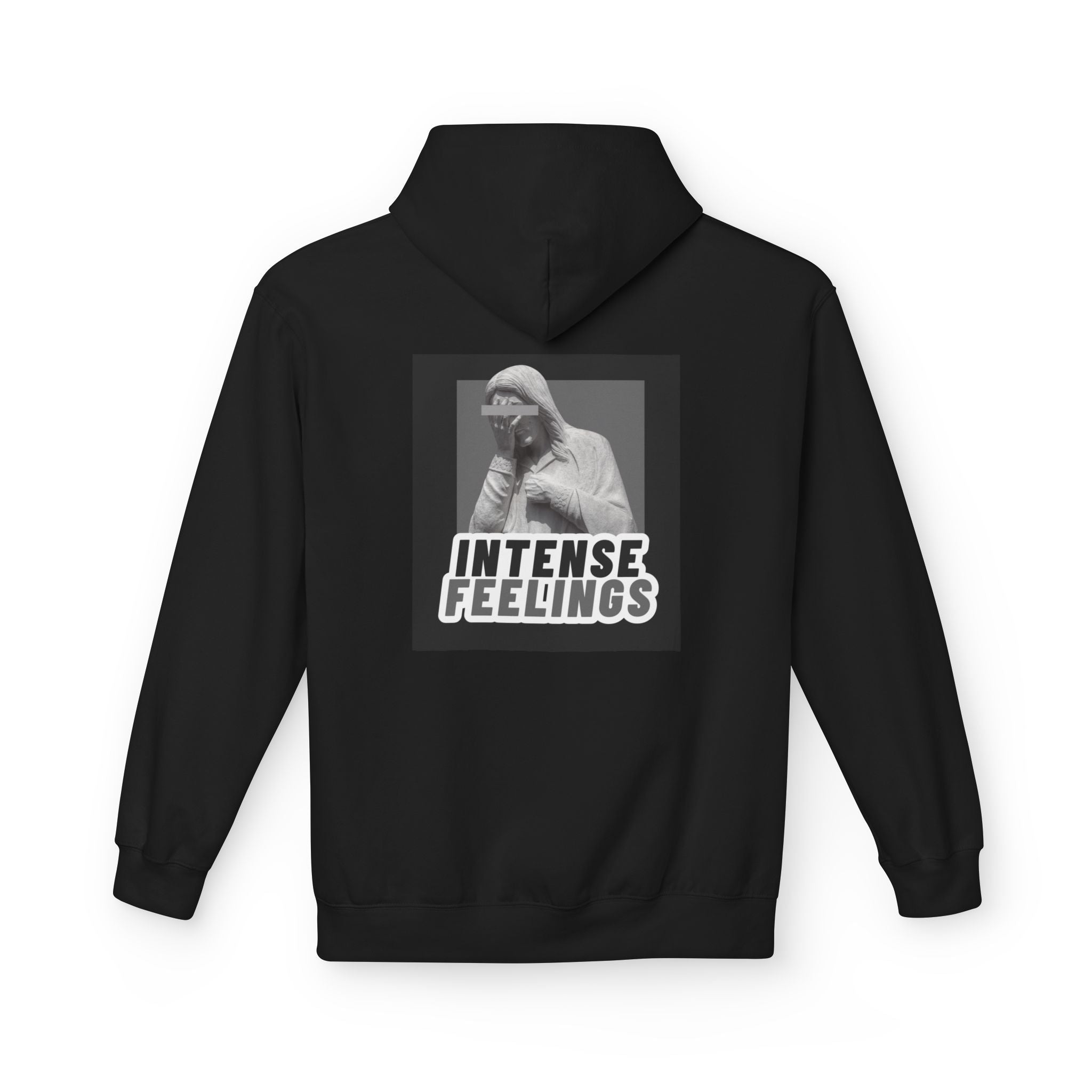 Intense Feelings Unisex Midweight Hoodie - Grey Print