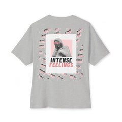 Intense Feelings – Rose Pink Print Unisex Oversized Tee