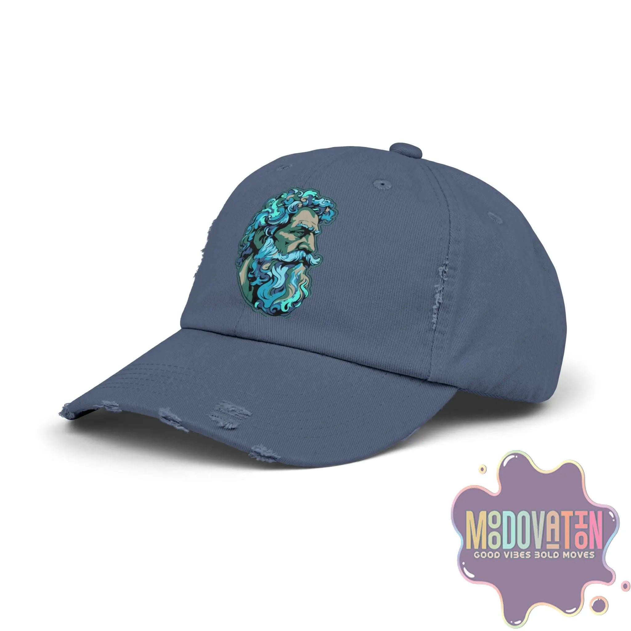 Marcus Aurelius Stoic - Unisex Distressed Vintage Hat - MOODOVATION