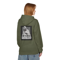 Intense Feelings Unisex Midweight Hoodie - Grey Print