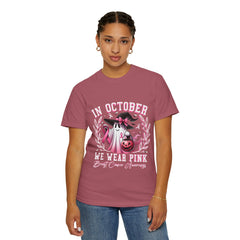 In October We Wear Pink – Breast Cancer Awareness Unisex T-Shirt