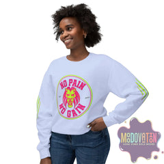 No Pain No Gain Unisex Lightweight Crewneck Sweatshirt - Spring Edition Moodovation