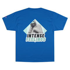 Intense Feelings - Cyan Print Unisex Champion T-Shirt