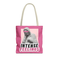 Intense Feelings Tote Bag - Pink Print
