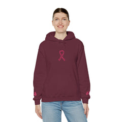 Pink Ribbon Awareness Hoodie, Unisex Sweatshirt for Fundraising, Breast Cancer Awareness Month, Inspirational Gift, Cozy Jumpsuit