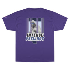 Intense Feelings - Navy Print Unisex Champion T-Shirt