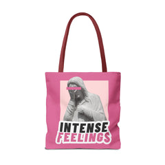 Intense Feelings Tote Bag - Pink Print
