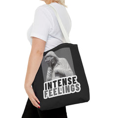Intense Feelings Tote Bag - Grey Print