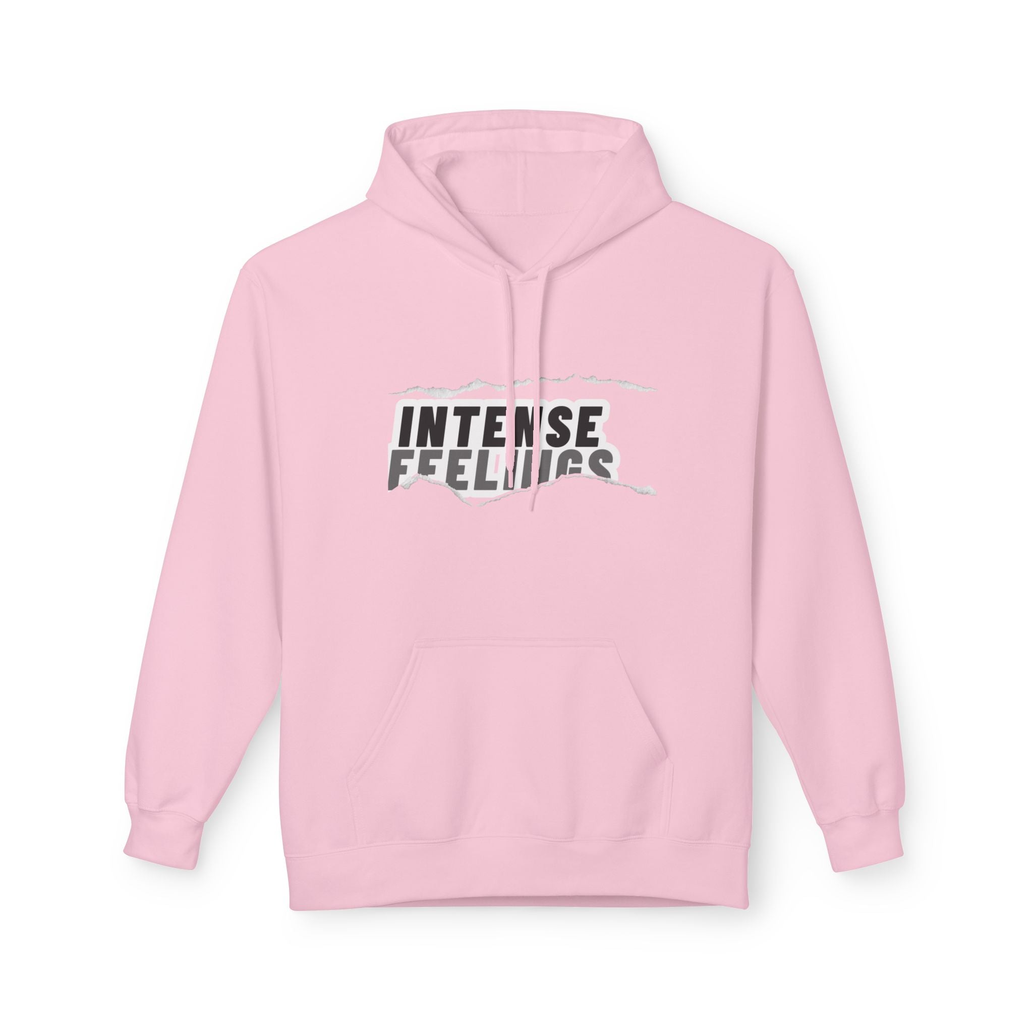 Intense Feelings Unisex Midweight Hoodie - Grey Print
