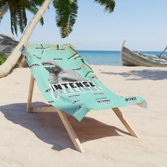Intense Feelings - Cyan Beach Towel