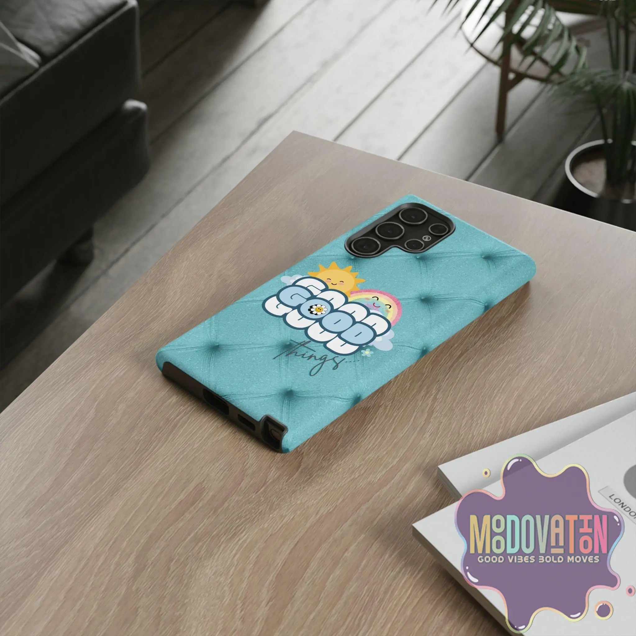 Good Things Phone Case - Teal - MOODOVATION