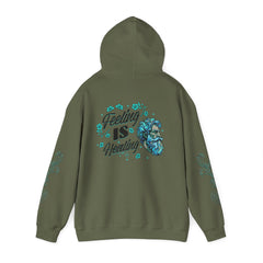 Feeling Is Healing - Unisex Statement Sleeve Hoodie