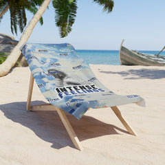 Intense Feelings - Navy Blue Beach Towel