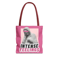 Intense Feelings Tote Bag - Pink Print